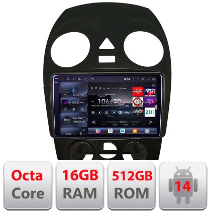 Navigatie VW Beetle 2005-2010 Android radio gps internet 8 core QLED 2K 16+512 360 Lenovo