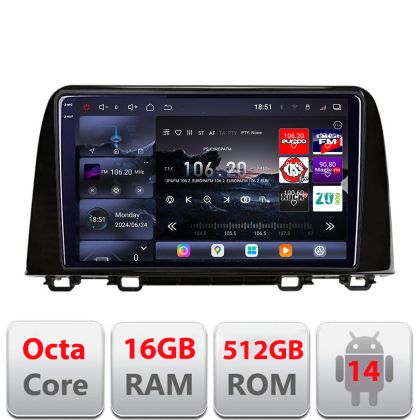 Navigatie Honda CRV 2016-2022 Edotec Kit-CRV19 8 core QLED 2K 16+512 360 Android Waze USB Navigatie Internet Youtube Radio