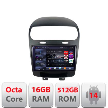 Navigatie Fiat Freemont Dodge Journey 2012-2019 Android radio gps internet 8 core QLED 2K 16+512 360 Edotec V1