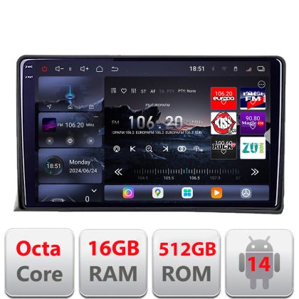 Navigatie vw multivan 2003-2015 Lenovo Kit-MULTIVAN 8 core QLED 2K 16+512 360 Android Waze USB Navigatie Internet Youtube Radio