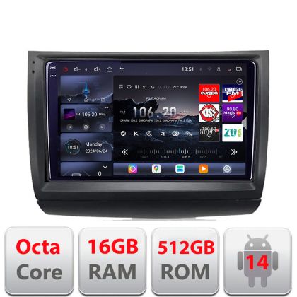 Navigatie Toyota Prius 2002-2010 Edotec Kit-PRIUS 8 core QLED 2K 16+512 360 Android Waze USB Navigatie Internet Youtube Radio