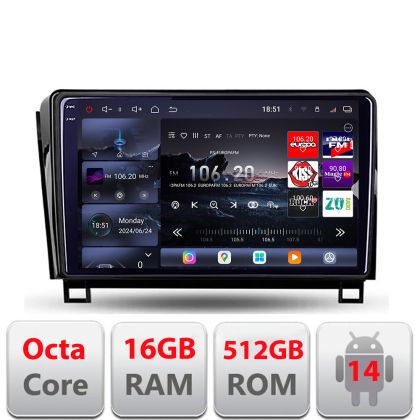 Navigatie Toyota Tundra 2007-2013 Android radio bluetooth internet 8 core QLED 2K 16+512 360 Lenovo