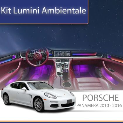 Lumini ambientale Porsche Panamera 2010-2016 set complet cu trimuri control telefon sau sistem original