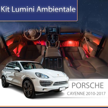 Lumini ambientale Porsche Cayenne 2010-2017 set complet cu trimuri control telefon sau sistem original