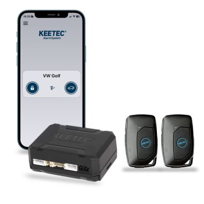 Keetec Blade alarma can pe cheia masinii CAN OEN, modul Bluetooth si 2 telecomenzi