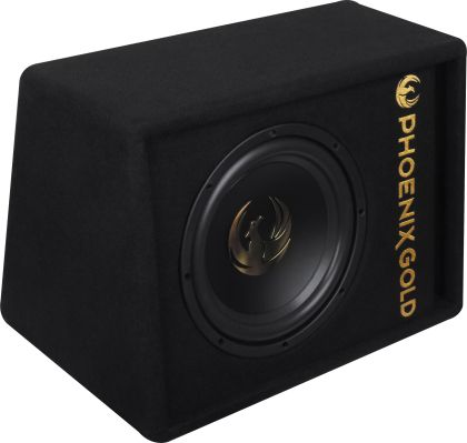 Subwoofer activ Z8AB Phoenix Gold, 8 inch, 125W RMS, max 500W, kit de cabluri incluse