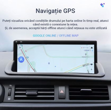 Navigatie Lexus CT 2011-2019 Android ecran 10.25" 8+128 4G BT camere 360