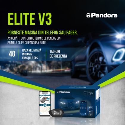 Kit pornire motor Land Rover Range Rover Sport gen 2 L494 2013-2022, aplicatie telefon 4G, GPS, pager, tag, telecomanda (montaj inclus) - Pandora ELITE