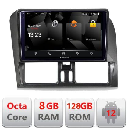 Navigatie dedicata Nakamichi Volvo XC60 2014-2018 sistem Sensus Connect 5960Pro-272-14 Android Octa Core Qualcomm 2K Qled 8+128 DTS DSP 360 4G Optical