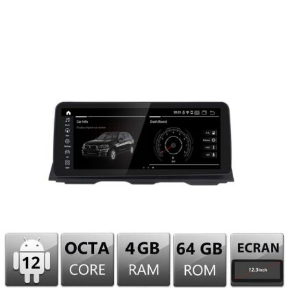 Navigatie BMW Seria 5 E60 2006-2012 cu ecran CCC Android ecran 12.3" 4+64 4G BT