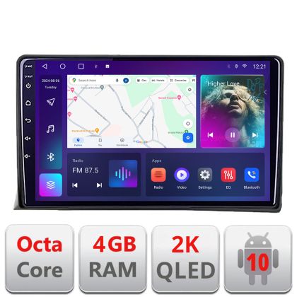 Navigatie vw multivan 2003-2015 C-multivan Android Octa Core Ecran 2K QLED GPS 4G 4+32GB 360 KIT-multivan+EDT-E409-2K