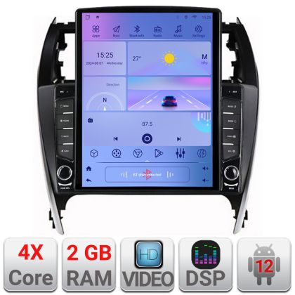 Navigatie Toyota Camry 2012-2018 Android radio gps internet quad core 2+32 ecran vertical 9.7" Kit-camry12+EDT-E708