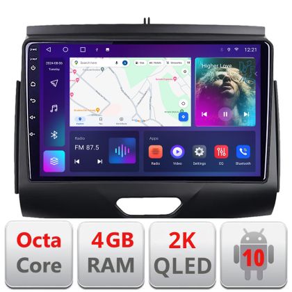 Navigatie Ford Ranger 2015- cu cd Android ecran Qled 2K Octa core 4+32 Kit-574-2020+EDT-E409-2K