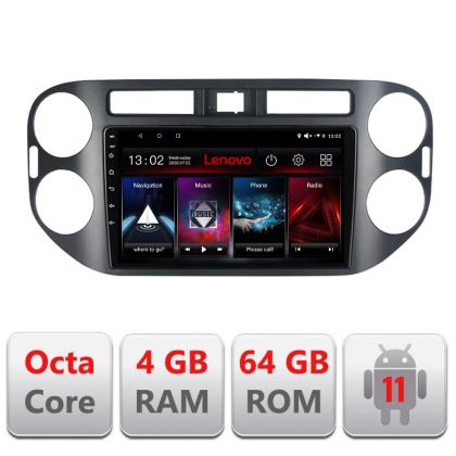 Navigatie VW Tiguan 2009-2015, Octacore, 4Gb RAM, 64Gb Hdd, 4G, QLED 2K, DSP, Carplay, Bluetooth