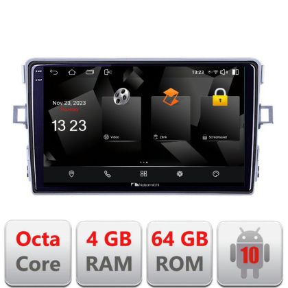 Navigatie Toyota Verso 2010-2016 5510-133 Android Octa Core 720p 4+64 DSP 360 camera carplay android auto