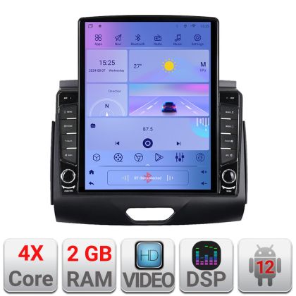 Navigatie Ford Ranger 2015- cu cd Android radio gps internet quad core 2+32 ecran vertical 9.7" Kit-574-2020+EDT-E708