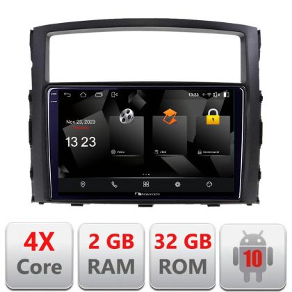 Navigatie Mitsubishi Pajero 5230-452 Android Ecran 720P Quad Core 2+32 carplay android auto