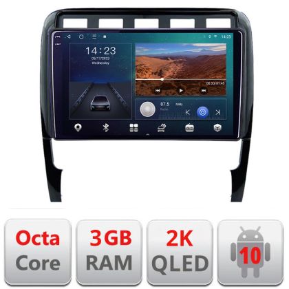 Navigatie Porsche Cayenne 2002-2011 B-443 Android Ecran 2K QLED octa core 3+32 carplay android auto KIT-443+EDT-E309V3-2K