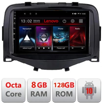 Navigatie Toyota Aygo Peugeot 108 Citroen C1 2016-2020 2din ecran de 7" Octa Core Android Radio Bluetooth Internet GPS WIFI 8+128GB EDT-E500