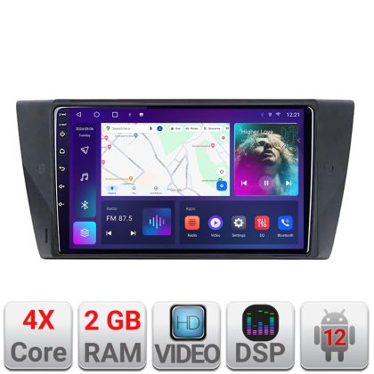 Navigatie BMW Seria 3 E90 A-095  2+32 GB Android Waze USB Navigatie Internet Youtube Radio