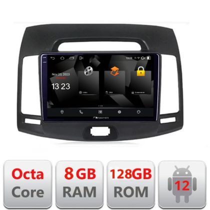 Navigatie HHyundai Elantra 2007-2011 5960Pro-2009 Android Octa Core Qualcomm 2K Qled 8+128 DTS DSP 360 4G Optical