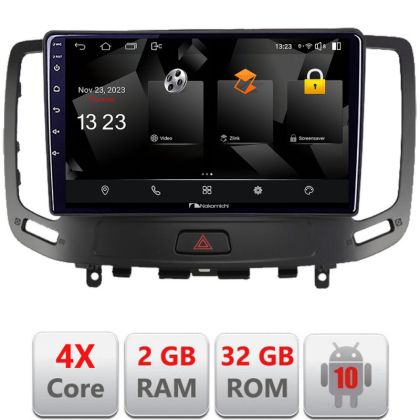 Navigatie Infiniti G35 G37 2006-2013 Android Ecran 720P Quad Core 2+32 carplay android auto