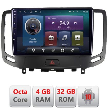 Navigatie Infiniti G35 G37 2006-2013 Android radio gps internet Octa core 4+32 KIT-G25+EDT-E409