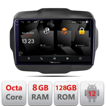 Navigatie Jeep Renegade 2015-2020 5960Pro-500 Android Octa Core Qualcomm 2K Qled 8+128 DTS DSP 360 4G Optical