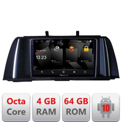 Navigatie Seria 5 F10 2010-2012 CIC Android Octa Core 720p 4+64 DSP 360 camera carplay android auto