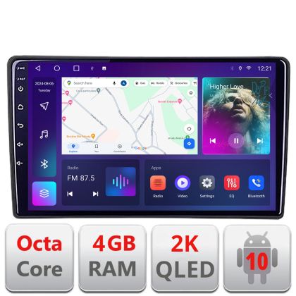 Navigatie Fiat Tipo 2015-2021 C-TIPO Android Octa Core Ecran 2K QLED GPS 4G 4+32GB 360 KIT-TIPO+EDT-E409-2K