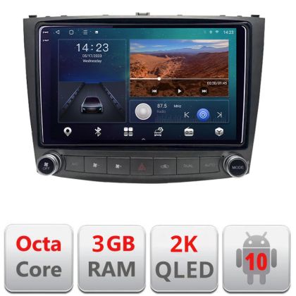 Navigatie Lexus IS 2005-2011 B- IS Android Ecran 2K QLED octa core 3+32 carplay android auto kit-IS+EDT-E310V3-2K