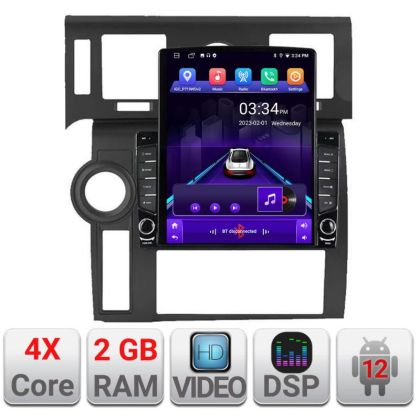 Navigatie Hummer H2 2002-2008 ecran tip TESLA 9.7" cu Android Radio Bluetooth Internet GPS WIFI 2+32 DSP Quad Core