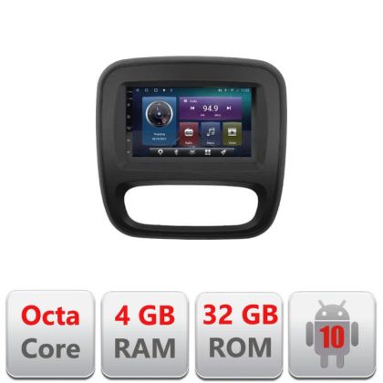 Navigatie Renault Trafic 2014-2017 C-rt09 Octa Core cu Android Radio Bluetooth Internet GPS WIFI 4+32GB