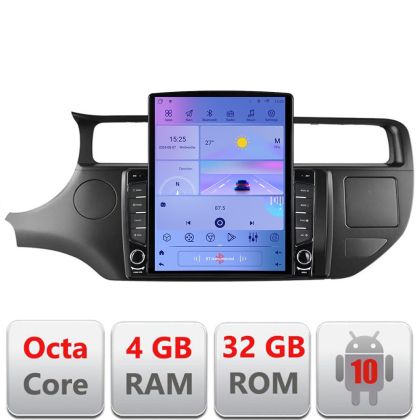 Navigatie Kia Rio 2012- G-204 ecran tip TESLA 9.7" cu Android Radio Bluetooth Internet GPS WIFI 4+32GB DSP 4G Octa Cor