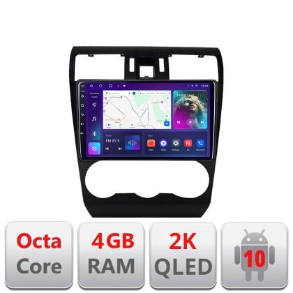 Navigatie Subaru Subaru Forester Impreza XV 2013 2013 C-062 Android Octa Core Ecran 2K QLED GPS 4G 4+32GB 360 KIT-062+EDT-E409-2K