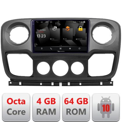 Navigatie Opel Movano, Renault Master 2010-2021 Android Octa Core 720p 4+64 DSP 360 camera carplay android auto