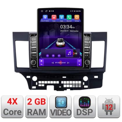 Navigatie MITSUBISHI LANCER K-037 ecran tip TESLA 9.7" cu Android Radio Bluetooth Internet GPS WIFI 2+32 DSP Quad Core