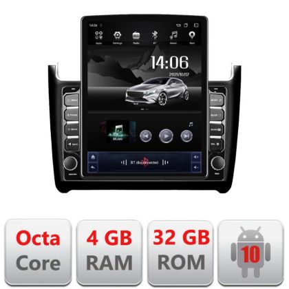 Navigatie VW Polo 2014- G-655 ecran tip TESLA 9.7" cu Android Radio Bluetooth Internet GPS WIFI 4+32GB DSP 4G Octa Cor