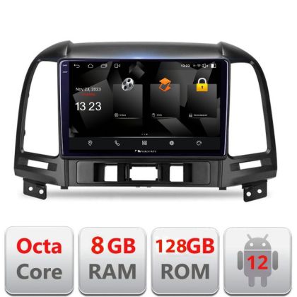 Navigatie HHyundai Santa Fe 5960Pro-008 Android Octa Core Qualcomm 2K Qled 8+128 DTS DSP 360 4G Optical