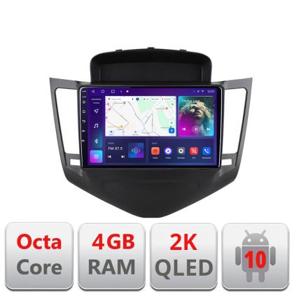 Navigatie Chevrolet Cruze 2009- C-045 Android Octa Core Ecran 2K QLED GPS 4G 4+32GB 360 KIT-045+EDT-E409-2K