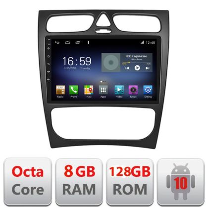 Navigatie Mercedes CLK facelift Android radio gps internet Octa Core 8+128 LTE Kit-facelift+EDT-E609