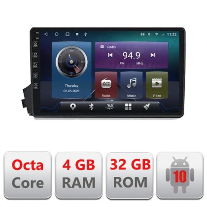 Navigatie Ssangyong Kyron Actyon C-158 Octa Core cu Android Radio Bluetooth Internet GPS WIFI 4+32GB