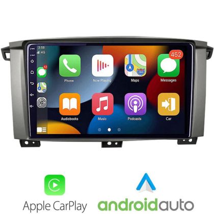 Multimedia MP5 Carplay Android auto Toyota Land Cruiser L100 2002-2006 radio bluetooth camera KIT-L105+EDT-E110