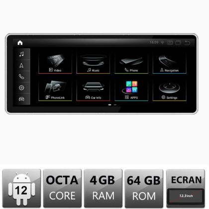 Navigatie Audi Q7 MMI3G 2009-2014 Android Octa Core 4+64 12.3" 1920x720