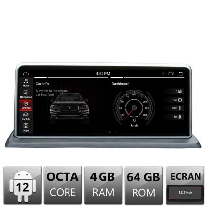 Navigatie BMW Seria 1 E87 2003-2008 CCC Android ecran 12.3" 4+64 4G BT