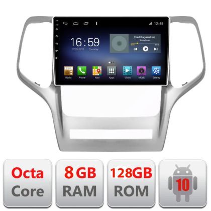 Navigatie Jeep Gran Cherokee 2011-2013 F-grche Octa Core cu Android Radio Bluetooth Internet GPS WIFI DSP 8+128GB 4G