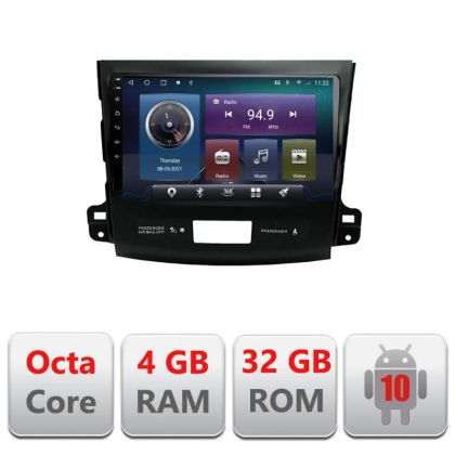 Navigatie Mitsubishi Outlander 2010 C-056 Octa Core cu Android Radio Bluetooth Internet GPS WIFI 4+32GB