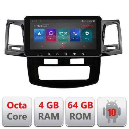 Navigatie Toyota Hilux 2008-2014 I-143 4+64 ecran 10.33" Android Waze USB Navigatie Internet Youtube Radio