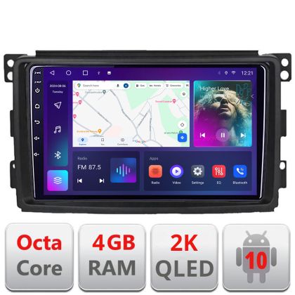 Navigatie Smart 2005-2010 C-SMART05 Android Octa Core Ecran 2K QLED GPS 4G 4+32GB 360 KIT-smart05+EDT-E409-2K