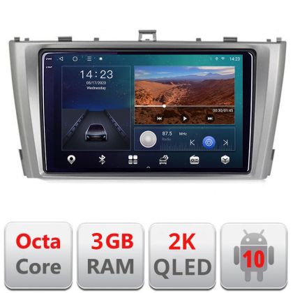 Navigatie Toyota Avensis 2009-2015 B-TY12 Android Ecran 2K QLED octa core 3+32 carplay android auto KIT-TY12+EDT-E309V3-2K